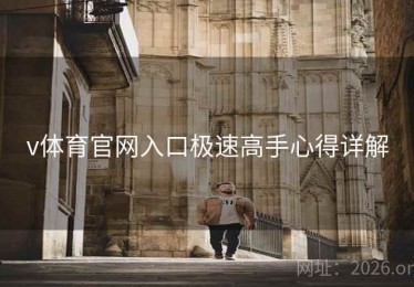 v体育官网入口极速高手心得详解