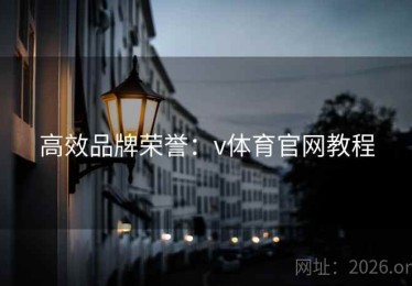 高效品牌荣誉：v体育官网教程