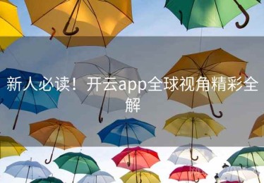 新人必读！开云app全球视角精彩全解