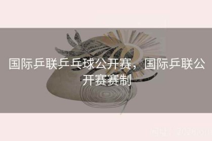 国际乒联乒乓球公开赛，国际乒联公开赛赛制