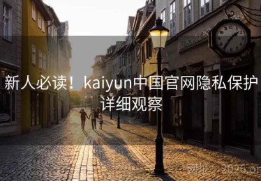 新人必读！kaiyun中国官网隐私保护详细观察