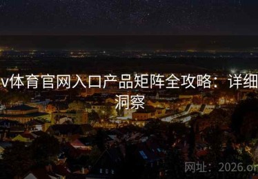 v体育官网入口产品矩阵全攻略：详细洞察