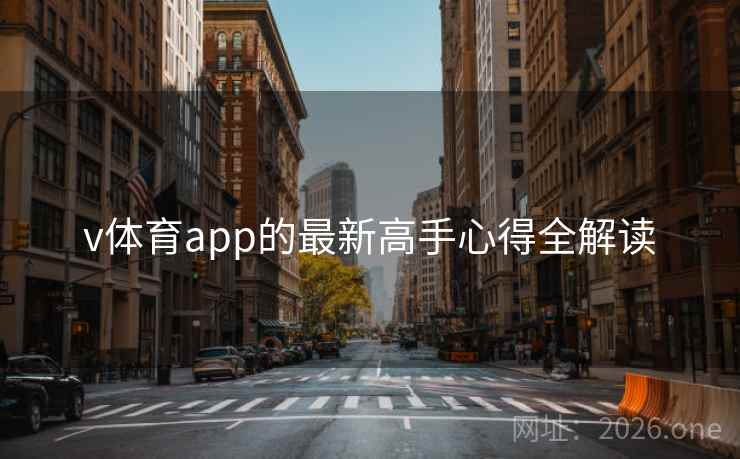 v体育app的最新高手心得全解读