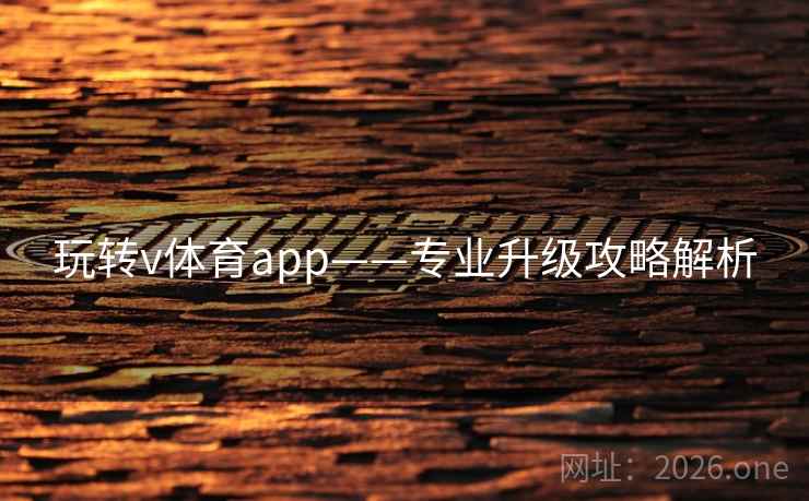 玩转v体育app——专业升级攻略解析