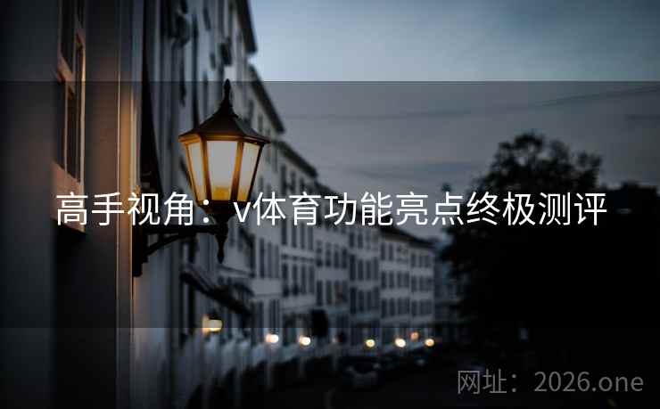 高手视角：v体育功能亮点终极测评