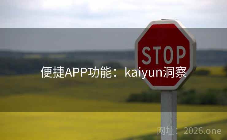 便捷APP功能：kaiyun洞察