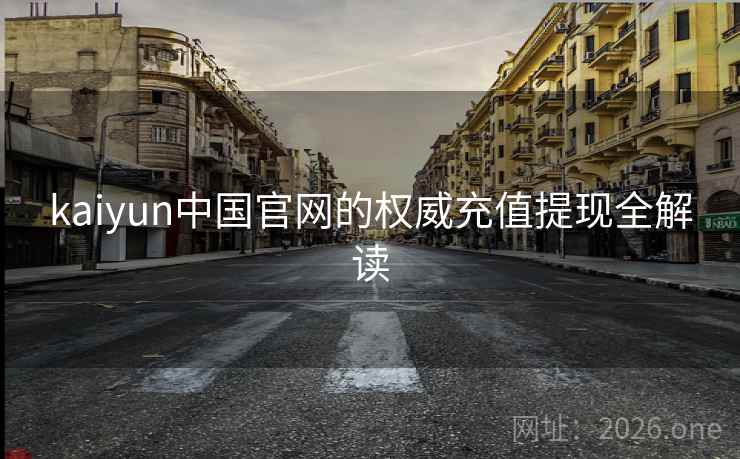 kaiyun中国官网的权威充值提现全解读