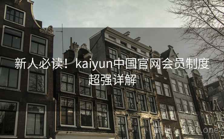 新人必读！kaiyun中国官网会员制度超强详解