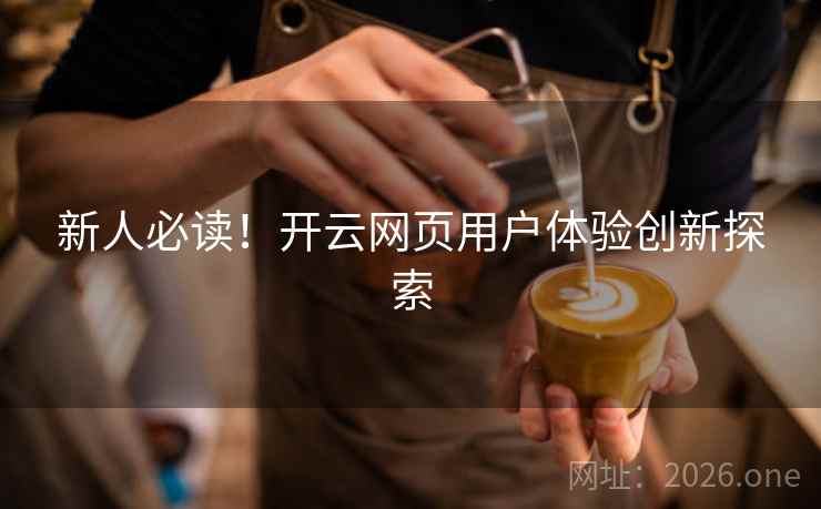 新人必读！开云网页用户体验创新探索