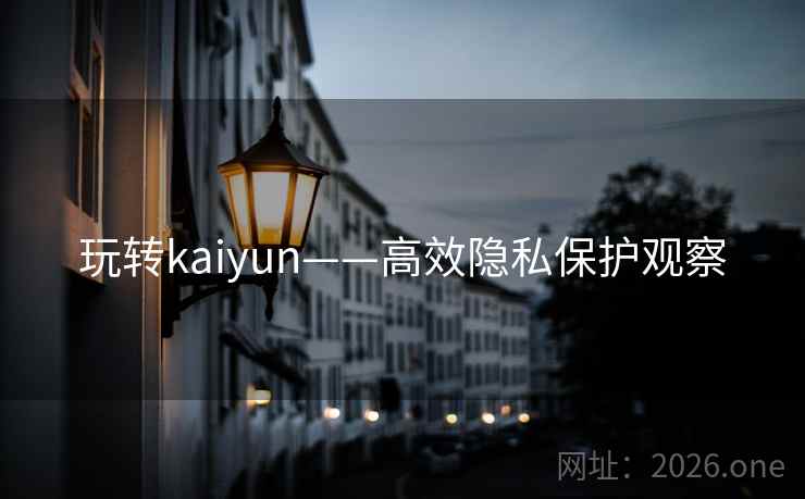 玩转kaiyun——高效隐私保护观察