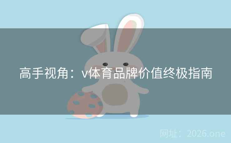 高手视角：v体育品牌价值终极指南
